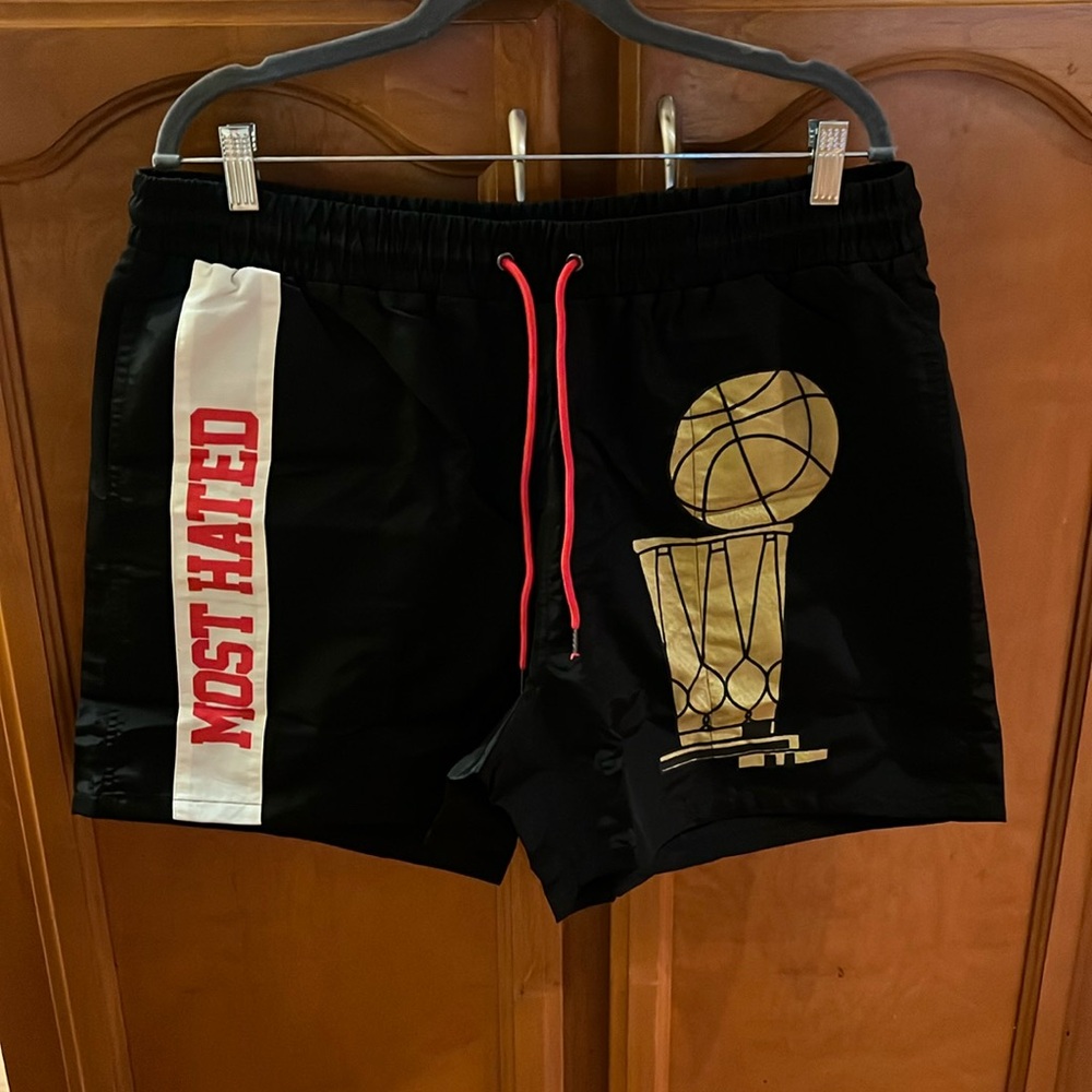 NWT Most Hated Championship Gold Trophy Shorts XL